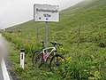 Hochtannberghpass, bordje van de bergpas