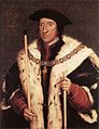 Thomas Howard, 3. hertug av Norfolk omkring 1540 bærer en svart barett over en svart coif, en liten innerlue som dekker ørene, men er uten hakesnor. Han er ellers kledt i tidsriktig schaube, en type bred pelsjakke, og har ordenstegn fra Hosebåndordenen om kraven.