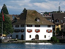 A Sust, a Middle Ages type of warehouse, in Horgen, Switzerland Horgen - Sust-Ortsmuseum - Zurichsee IMG 3829.JPG