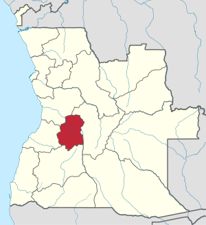 Huambo sulla mappa