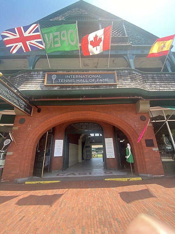 International Tennis Hall of Fame entrance on Bellevue Ave.