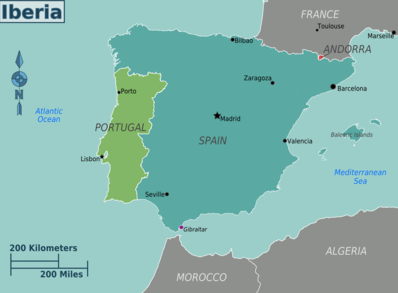 Bản đồ Iberia
