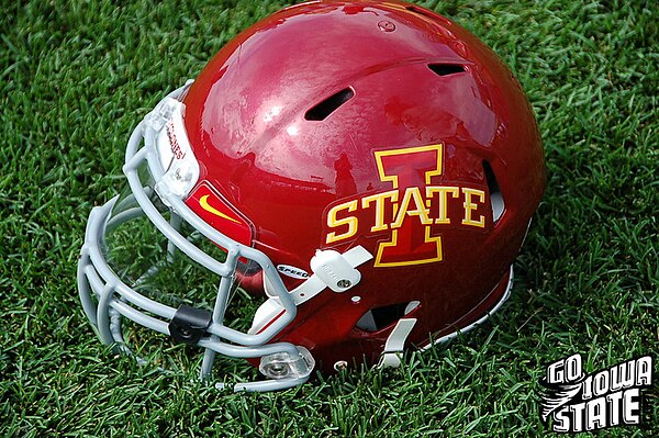 A Riddell Speed helmet used by Iowa State