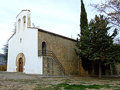 El santuario, por el lado sur.