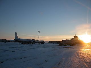 <span class="mw-page-title-main">Mys Shmidta Airport</span> Airport in Chukotka, Russia
