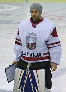 Ivars Punnenovs Latvian ice hockey player