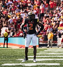 Bennett with Maryland in 2021 Jakorian Bennett (51524885216).jpg