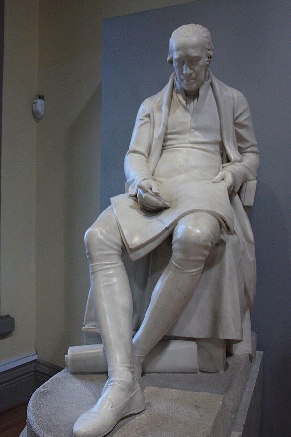 Statue of Watt (Hunterian Museum, Glasgow, by Francis Chantrey)