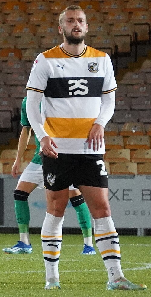 Wilson playing for Port Vale in October 2023