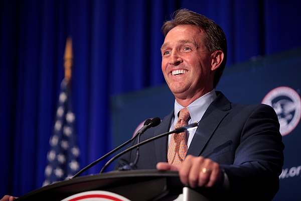 Jeff Flake speaking at the National Federation for Republican Women event in Phoenix, Arizona