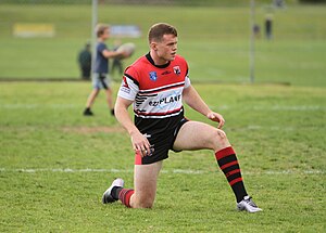 Burgess playing for the North Sydney Bears in 2016 Joe Burgess North Sydney Bears.jpg