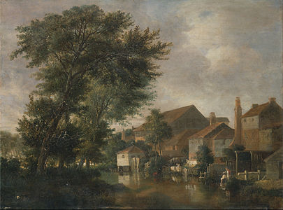 The River Wensum, Norwich (vers 1814)