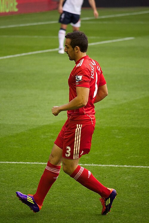 José Enrique playing for Liverpool in 2011