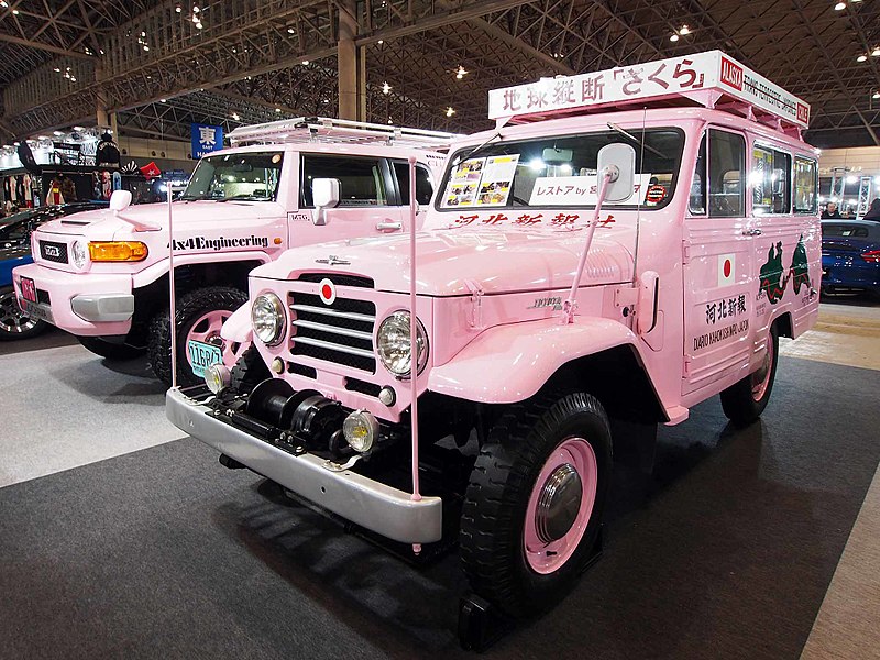 File:Kahoku Shimpo SAKURA Toyota Land Cruiser FJ28VA at Tokyo Auto Salon 2018.jpg