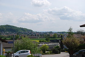 Blick auf Kappel (von unterhalb der Kirche von Hägendorf aus)