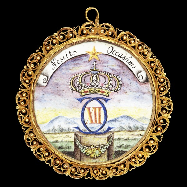 File:Karl XII av Sverige, medaljong CXII, nordstjärna - Livrustkammaren - 87501.tif