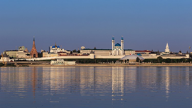 Вечерний вид на Казанский кремль