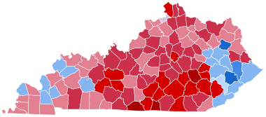 Kentucky presidentsverkiezingen resultaten 1984.svg