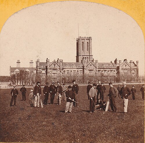 19th-century photograph of the college