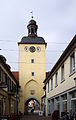 Kirchheimbolanden, Schloßstraße ohne Nummer: Vorstadtturm (Unterturm); fünfgeschossiger Torturm unterverschiefertem barocken Haubendach, im Kern gotisch, barock überformt