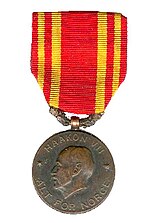 Vignette pour Médaille de guerre (Norvège)