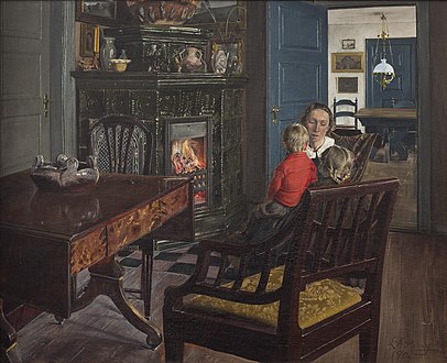 Kunstnerens hustru og børn, 1904