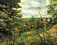 La Plaine de Saint-Ouen-l'Aumône vue prise des carrières du Chou, par Paul Cézanne, Yorck.jpg