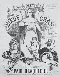 Gravure figurant une femme chantant, un enfant en Amour et deux hommes déguisés en roi ou en soldat romain