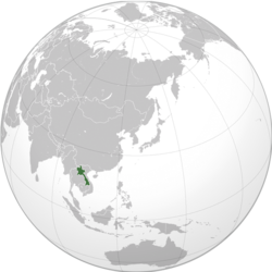 Claimed Territory of the Royal Lao Government in Exile