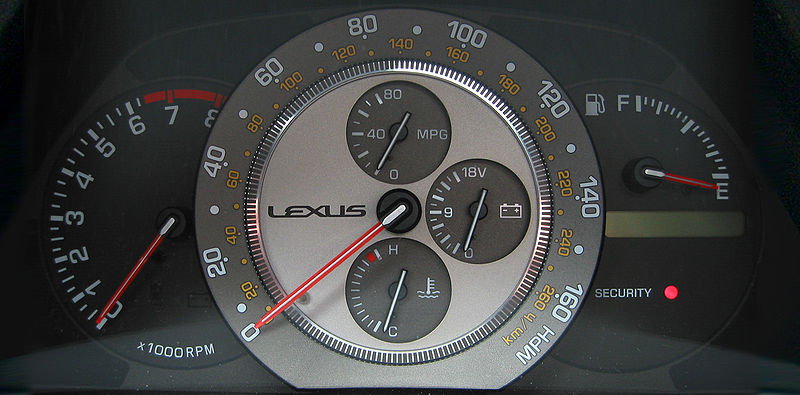 File:Lexus IS 300 instrument panel.jpg