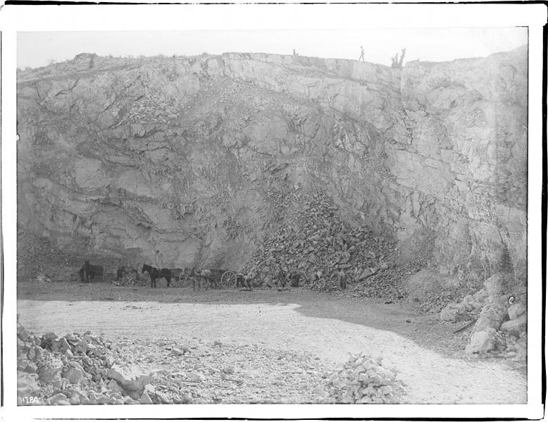 File:Lime stone quarry, Oro Grande, San Bernardino County, California. (CHS-1784).jpg