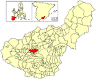 Расположение муниципалитета Гранада на карте провинции