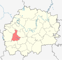 Location of Pronsky District in Ryazan Oblast