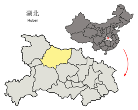 Localisation de Xiāngyáng shì