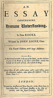 Page reads "An Essay Concerning Humane Understanding. In Four Books. Written by John Locke, Gent. The Fourth Edition, with large Additions. Eccles. XI. 5. As thou knowest not what is the way of the Spirit, nor how the bones do grow in the Womb of her that is with Child: even so thou knowest not the works of God, who maketh all things. Quam bellum est velle consteri potius nescire quod nescias, quam ista effutientum nauseare, atque ipsum sibi displicere! Cic. de Natur. Deor. l. I. London: Printed for Awasham and John Churchil, at the Black-Swan, in Pater-Noster-Row; and Samuel Manship, at the Ship in Cornhill, near the Royal Exchange, MDCC."