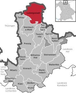Kaart van Ludwigsstadt