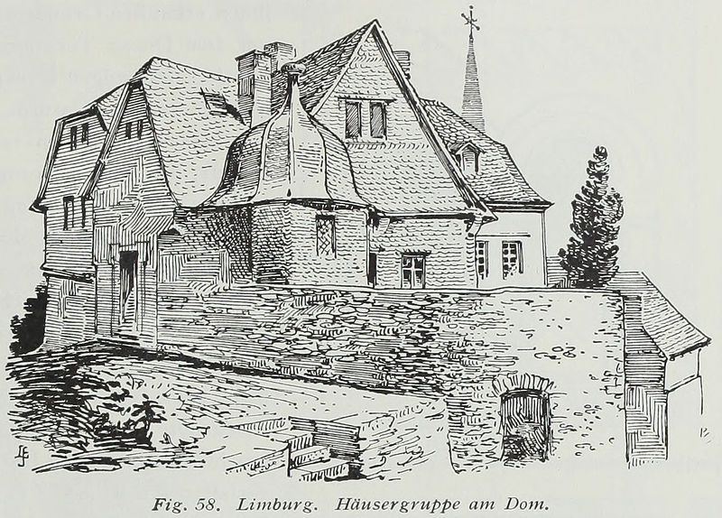 File:Luthmer III-058-Limburg Häusergruppe am Dom.jpg