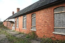 Close-up of the station building Lydd Railway Station.jpg