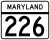 Maryland Route 226 marcatore