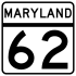 Maryland Route 62 işaretçisi