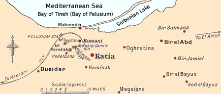 Northern Sinai Desert MapBattleOfRomani.png