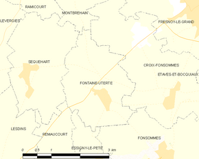 Poziția localității Fontaine-Uterte