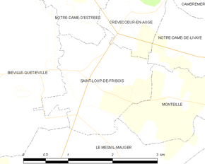 Poziția localității Saint-Loup-de-Fribois