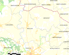Mapa obce Neulliac