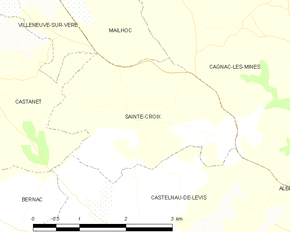 Poziția localității Sainte-Croix