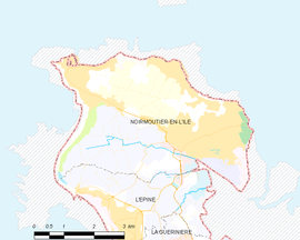 Mapa obce Noirmoutier-en-l’Île