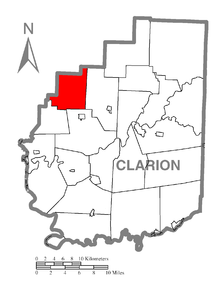 Map of Ashland Township, Clarion County, Pennsylvania Highlighted.png