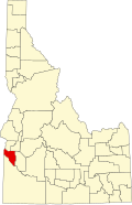 Map of Idaho highlighting Canyon County.svg