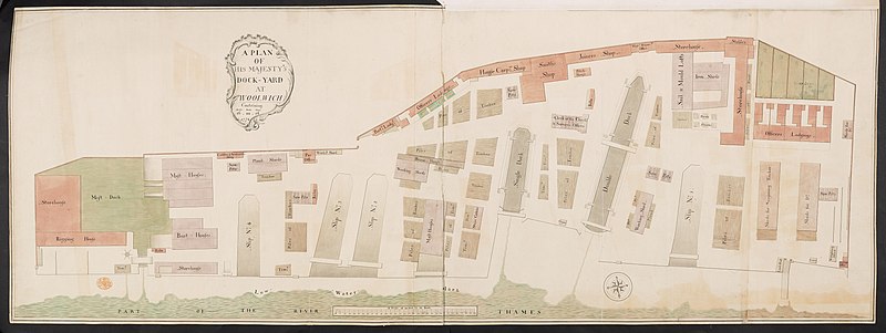 Karte der Werft 1774