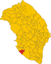 Map of comune of Alliste (province of Lecce, region Apulia, Italy).svg